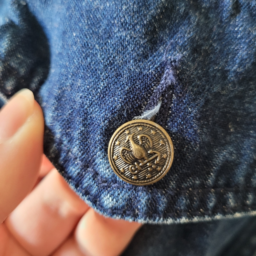 1980s denim zip front dress - Picture 7 of 9